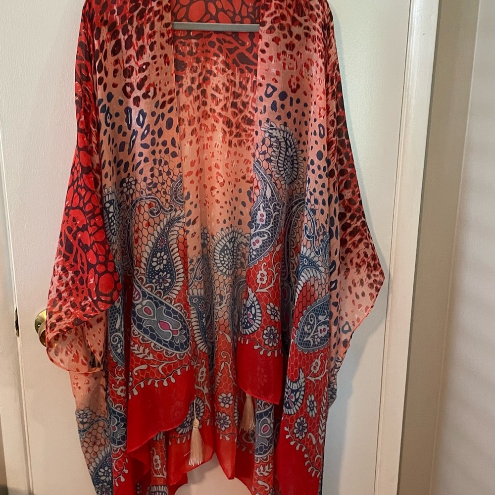 NWT Leopard Print Summer Shawl Plus Size